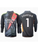 Moške Nogometnih dresov Real Madrid Thibaut Courtois #1 Vratar Gostujoči 2024-25 Dolgi rokavi